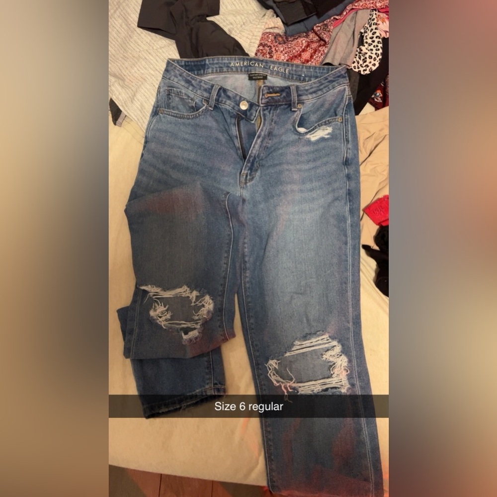 American Eagle boyfriend or mom jeans, was just too tight on my calves